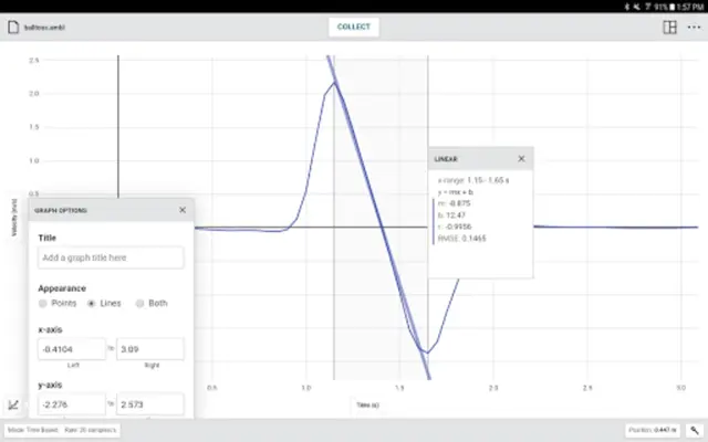 Graphical Analysis android App screenshot 1