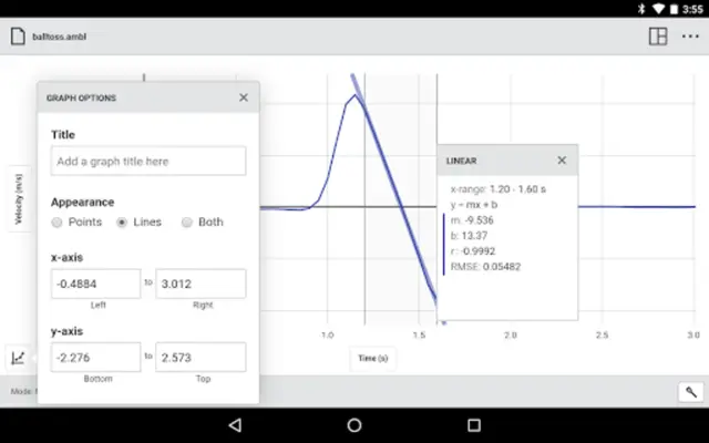 Graphical Analysis android App screenshot 6